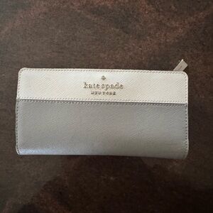 kate spade Silver and Gray Wallet